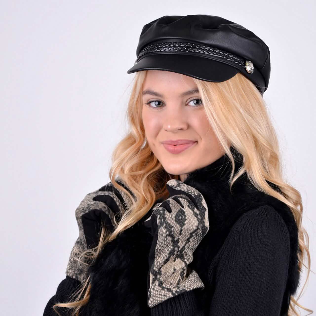 Women's Snakeskin Print Winter Touch Screen Gloves Women's Accessories - DailySale