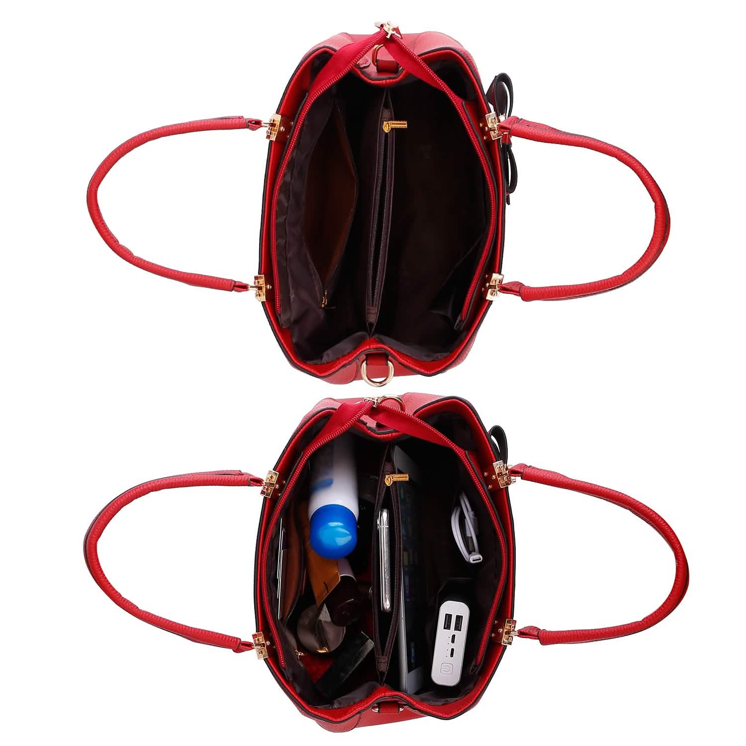 Women’s Soft Leather Handbag Tote Shoulder Crossbody Bag Bags & Travel - DailySale
