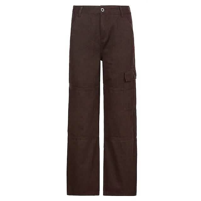 Women's Trouser Cargo Pants Women's Bottoms Brown S - DailySale