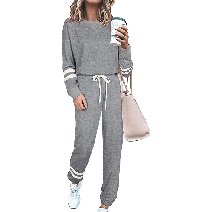 Women’s Two-Piece Pajamas Set Women's Loungewear Gray S - DailySale