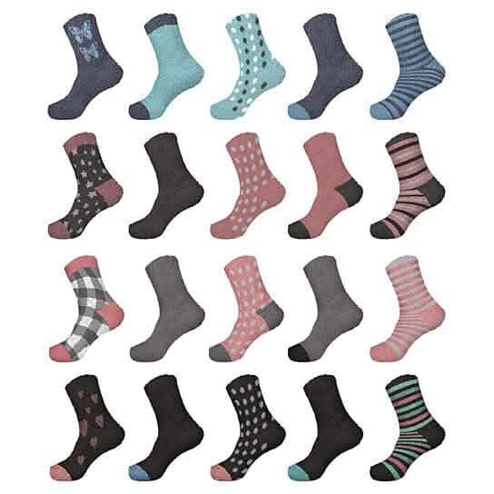 Women's Ultra-Plush Cozy Warm Fuzzy Fluffy Crew Socks Women's Shoes & Accessories - DailySale