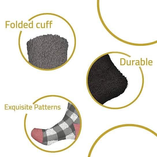 Women's Ultra-Plush Cozy Warm Fuzzy Fluffy Crew Socks Women's Shoes & Accessories - DailySale