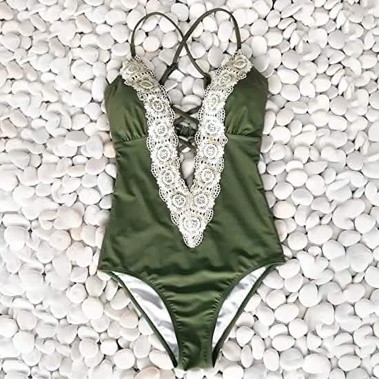 Women's Vintage Lace Bikini Bathing Suit Women's Swimwear & Lingerie - DailySale