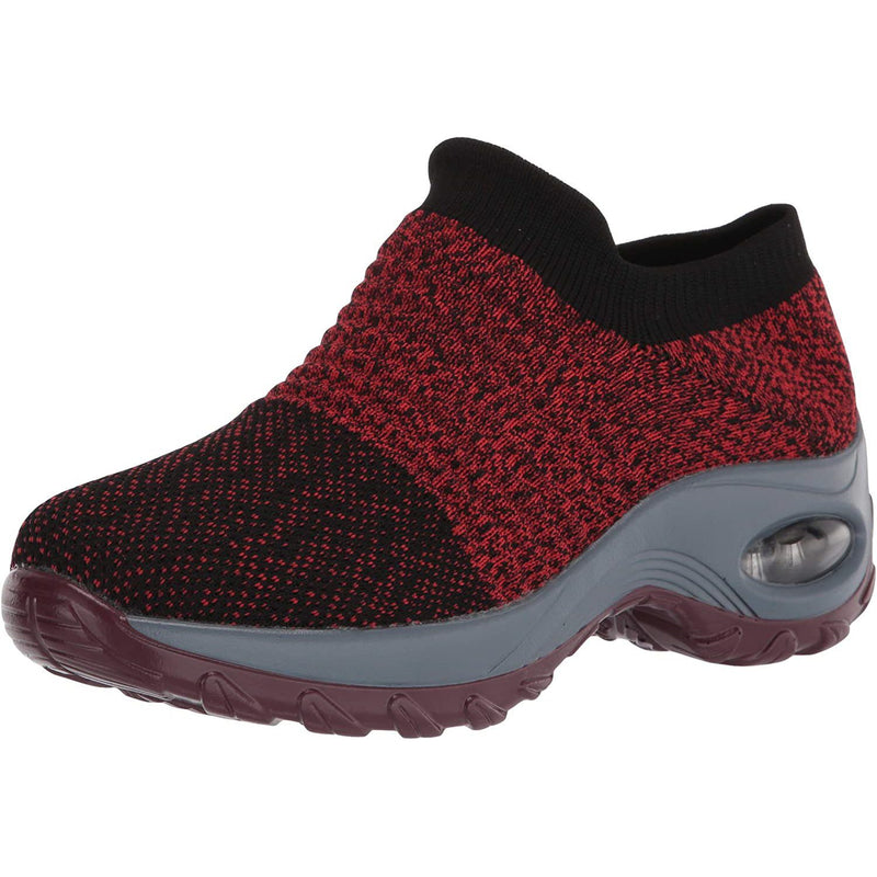 Women's Walking Shoes Sock Sneakers Women's Shoes & Accessories Red 5.5 - DailySale