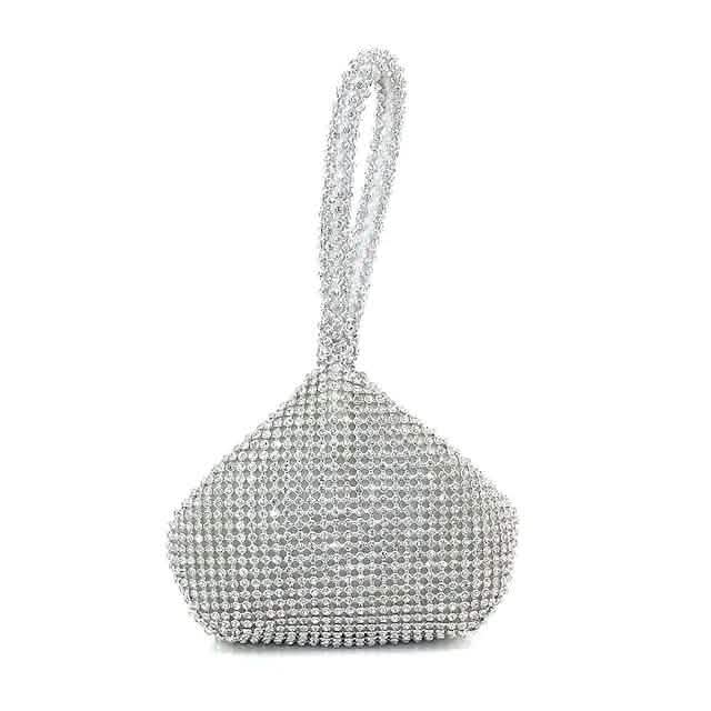 Women's Wristlet Glitter Shine Party Evening Bag Bags & Travel Silver - DailySale