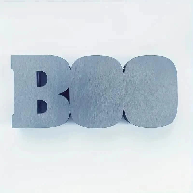 Wooden 3D Halloween Letter Shaped LED Light Holiday Decor & Apparel - DailySale