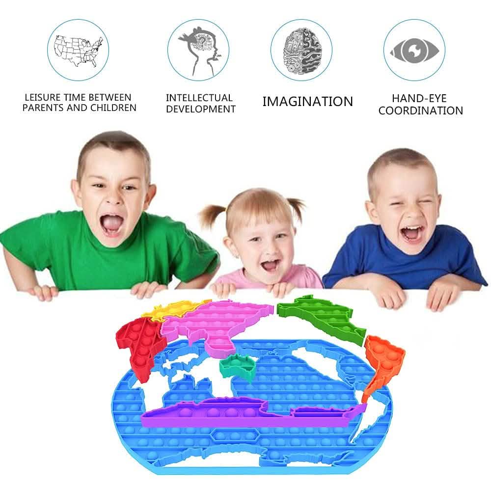 World Push Pop Anti-Stress Puzzle Toys & Games - DailySale