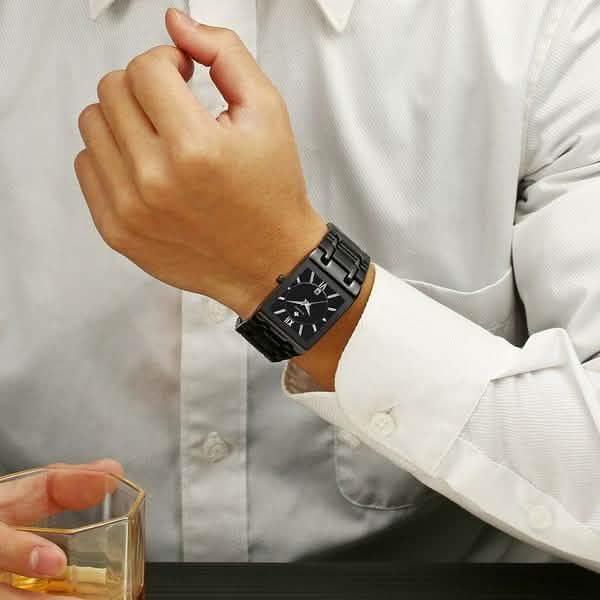 WWOOR Luxus Men Fashion Square Date Watch Men's Shoes & Accessories - DailySale