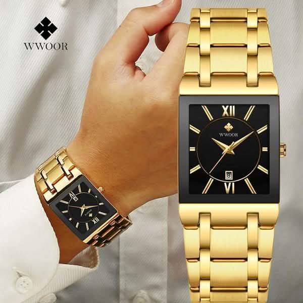 WWOOR Luxus Men Fashion Square Date Watch Men's Shoes & Accessories - DailySale