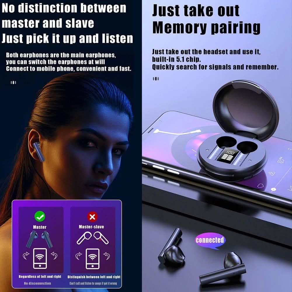 X10 TWS BT5.1 Waterproof HiFi Sports Headphones Headphones & Audio - DailySale