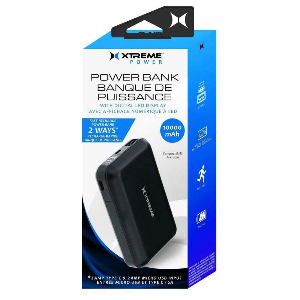 Xtreme 10000mah Powerbank LED Display Phones & Accessories - DailySale