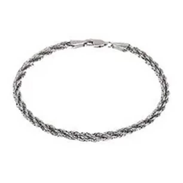 Yellow Gold Cuban, Mariner, Figaro, or Rope Bracelet Gold Filled High Polish Finish Bracelets White Rope - DailySale