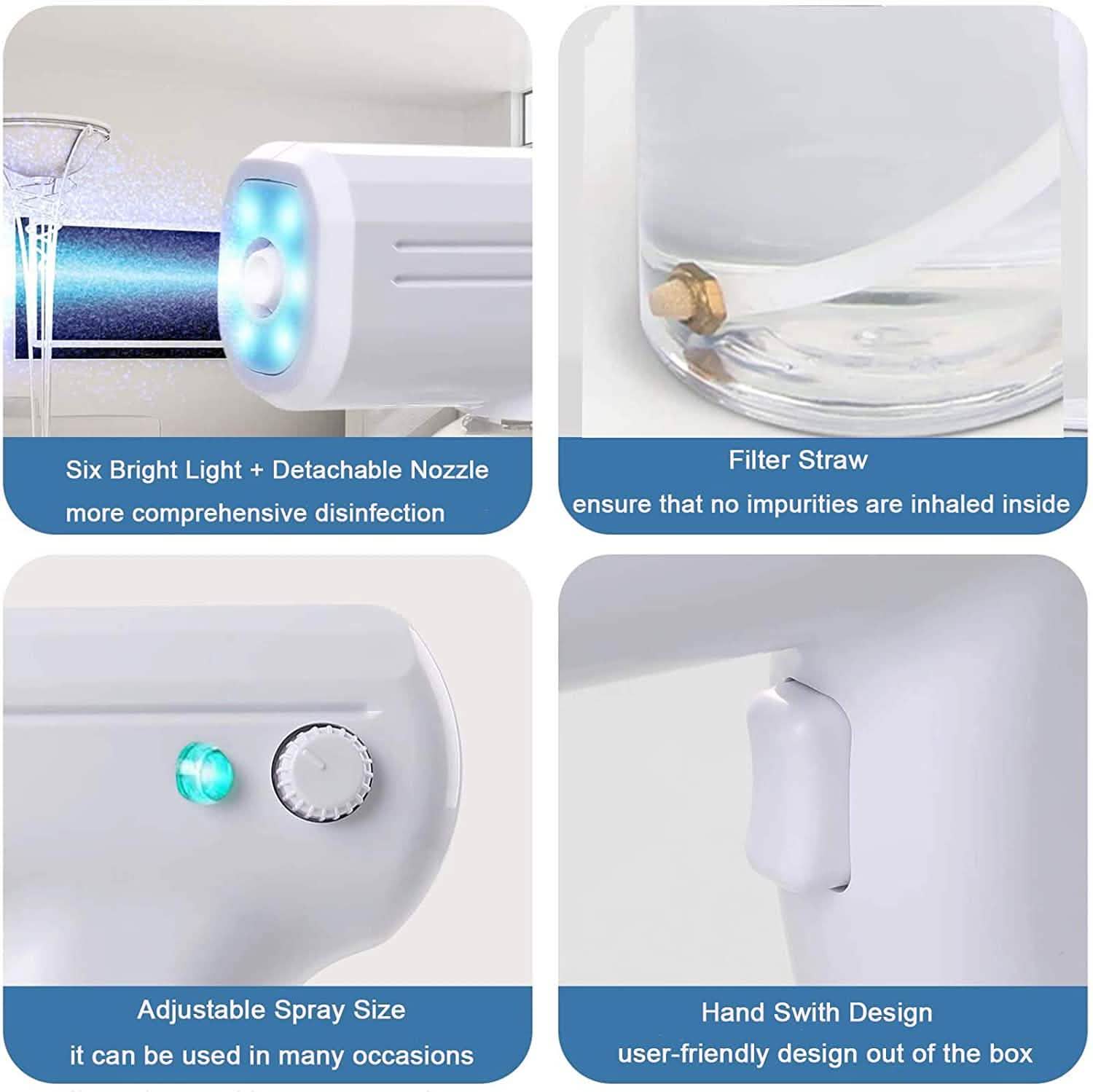 Yokgrass Rechargable Adjustable Nano Atomizer Sprayer Wellness - DailySale