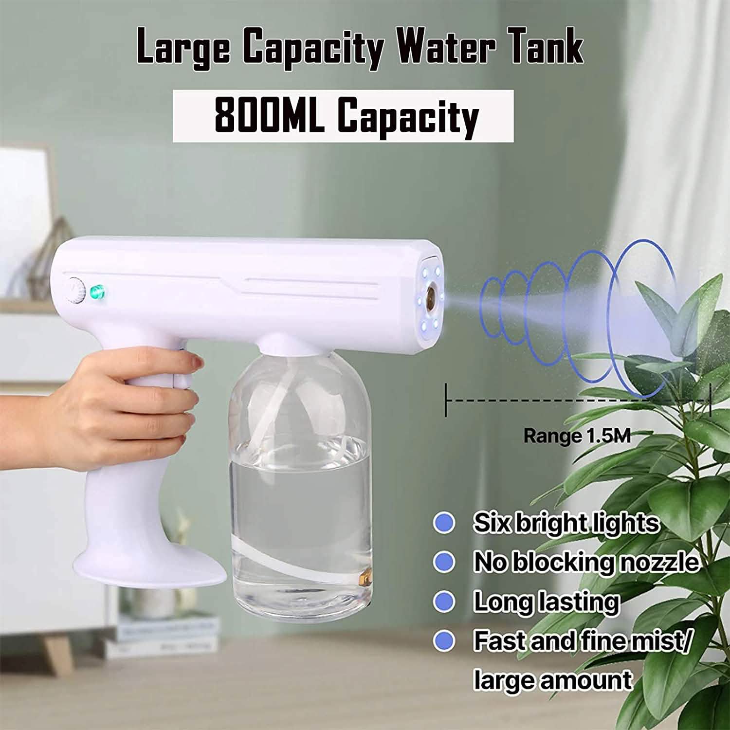 Yokgrass Rechargable Adjustable Nano Atomizer Sprayer Wellness - DailySale