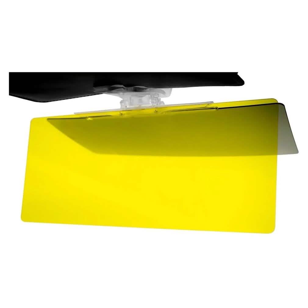 Zerodark 2-in-1 Anti-Glare Car Visor mounted in a vehicle, with night visor