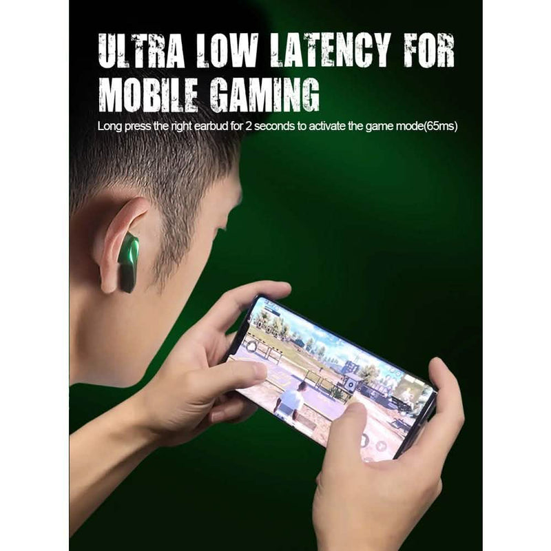 Zime Winner Gaming Headphones 65ms Low Latency TWS Bluetooth Earphone With Mic Bass Audio Sound Positioning Headphones & Audio - DailySale