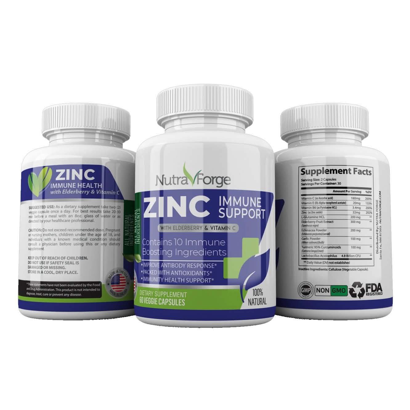 Zinc Immune Boosting Capsules - Extra Strength 1000mg Wellness & Fitness - DailySale