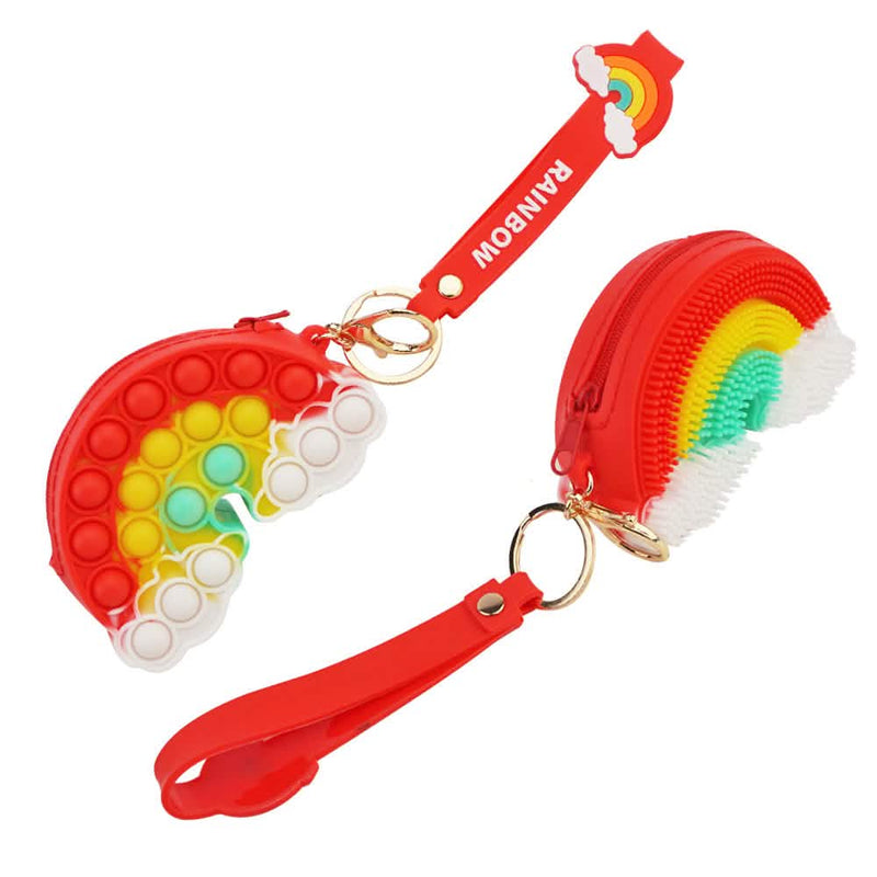 Zippered Pouch with Fidget Bubble Poppers and Bristles Toys & Games - DailySale