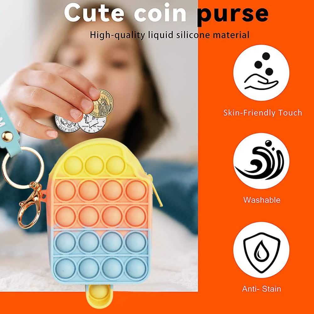 Zippered Pouch with Fidget Bubble Poppers and Bristles Toys & Games - DailySale