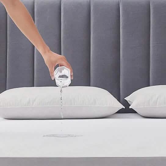 Zippered Waterproof Bed Bug/Dust Mite Fabric Pillow Covers Bedding - DailySale