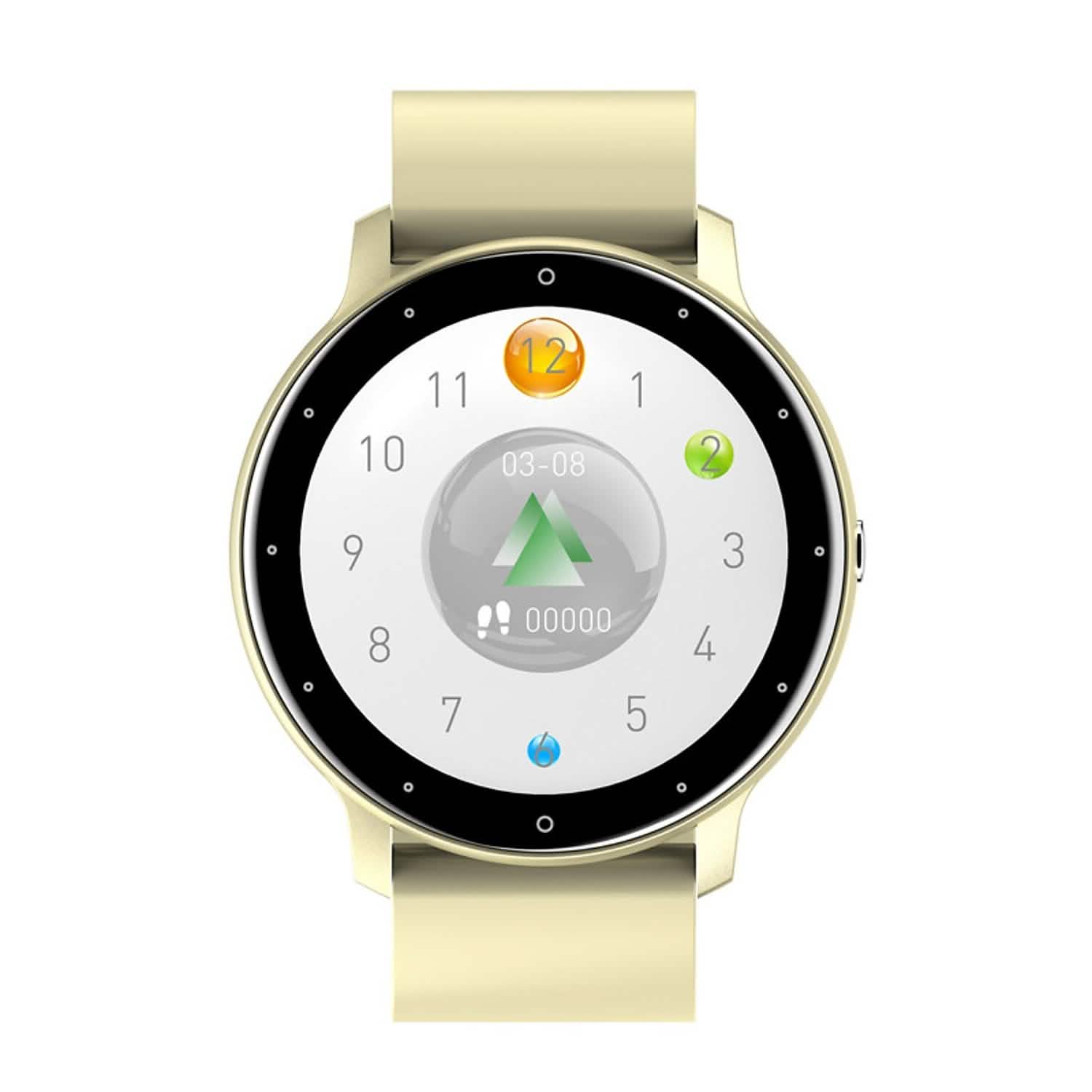 Man wearing a Smart Watch 1.28 Inch Smartwatch Fitness Running Watch in pink