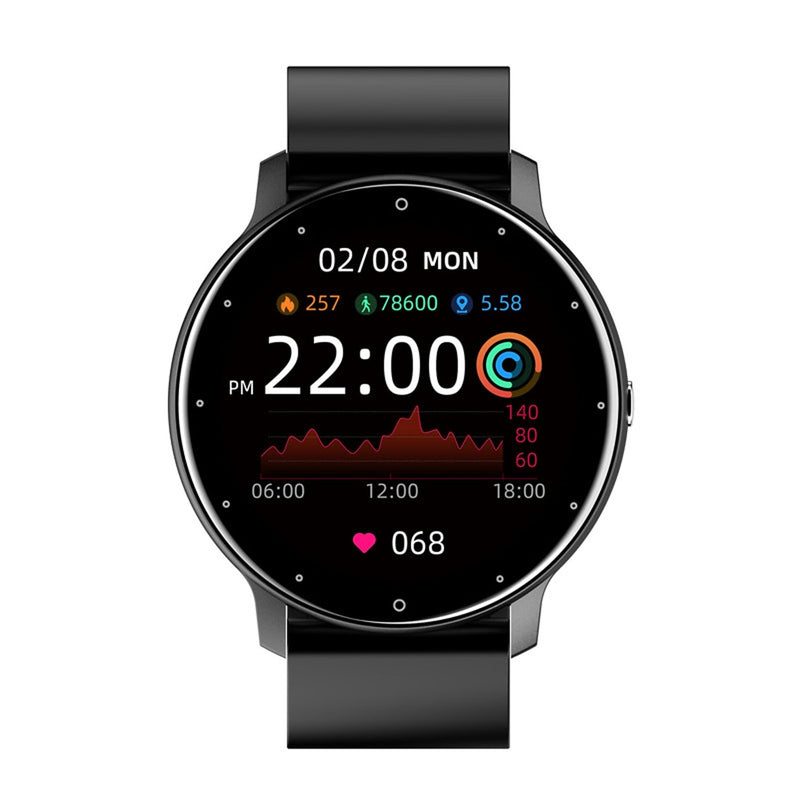 Man wearing a Smart Watch 1.28 Inch Smartwatch Fitness Running Watch in black