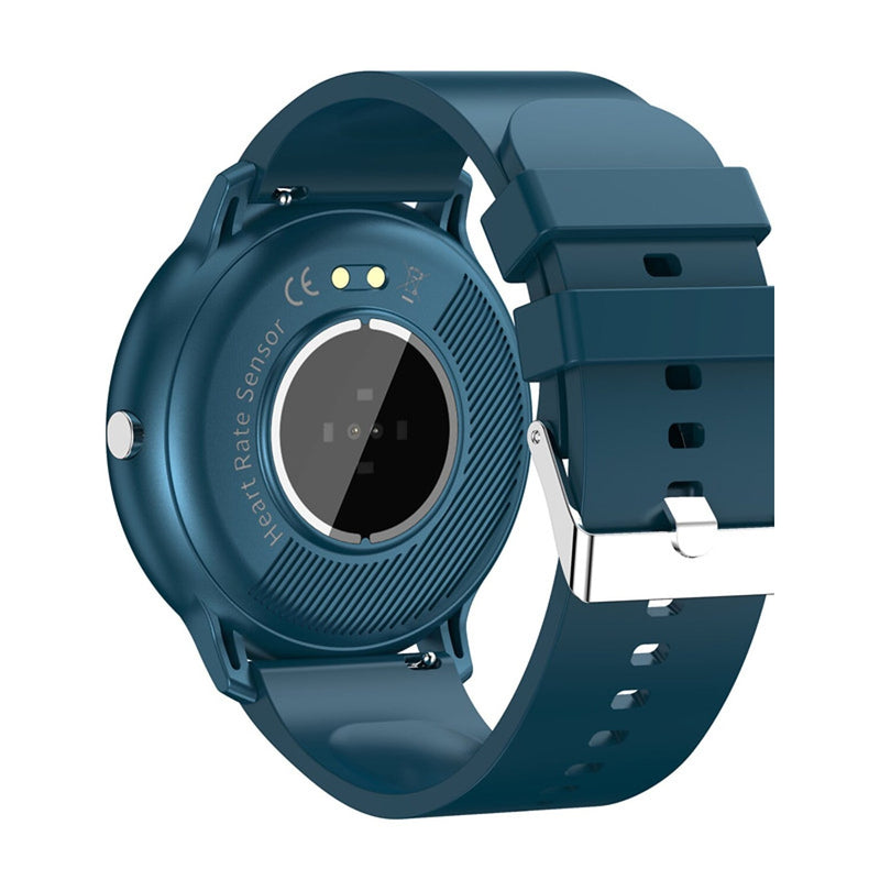 3/4 back view 0f Zl02 Smart Watch 1.28 Inch Smartwatch Fitness Running Watch in blue