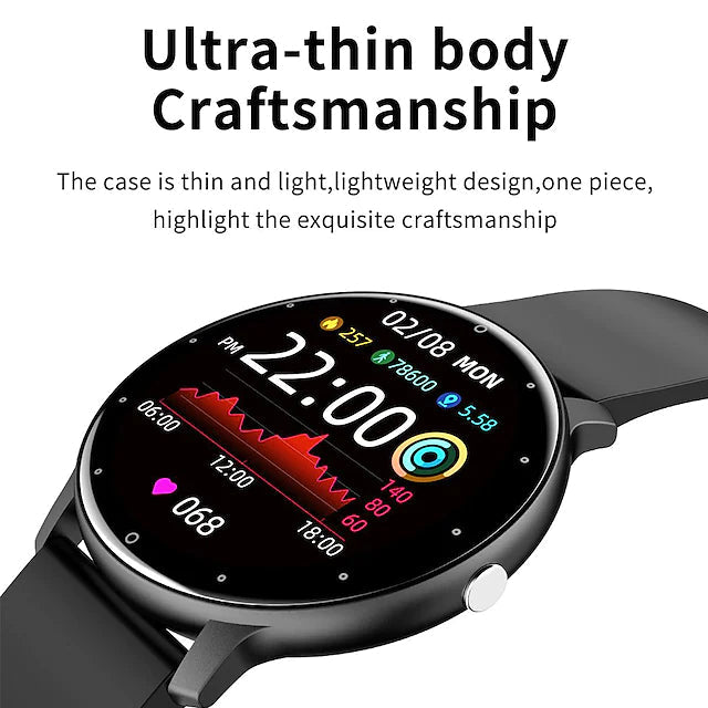 Zl02 Smart Watch 1.28 Inch Smartwatch Fitness Running Watch Smart Watches - DailySale
