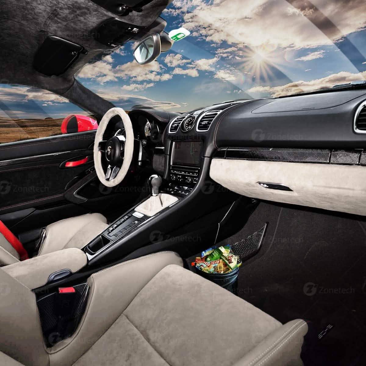 Zone Tech Universal Traveling Portable Car Trash Can Automotive - DailySale