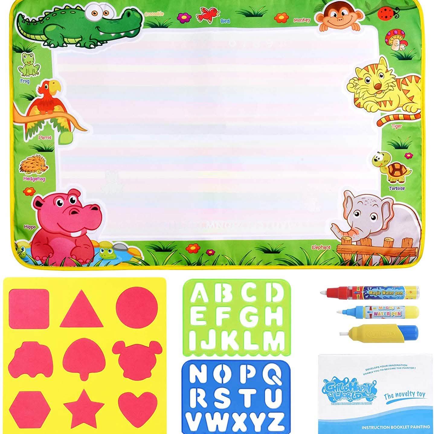 Zutan Large Aqua Doodle Mat Water Drawing Pad Toys & Games - DailySale