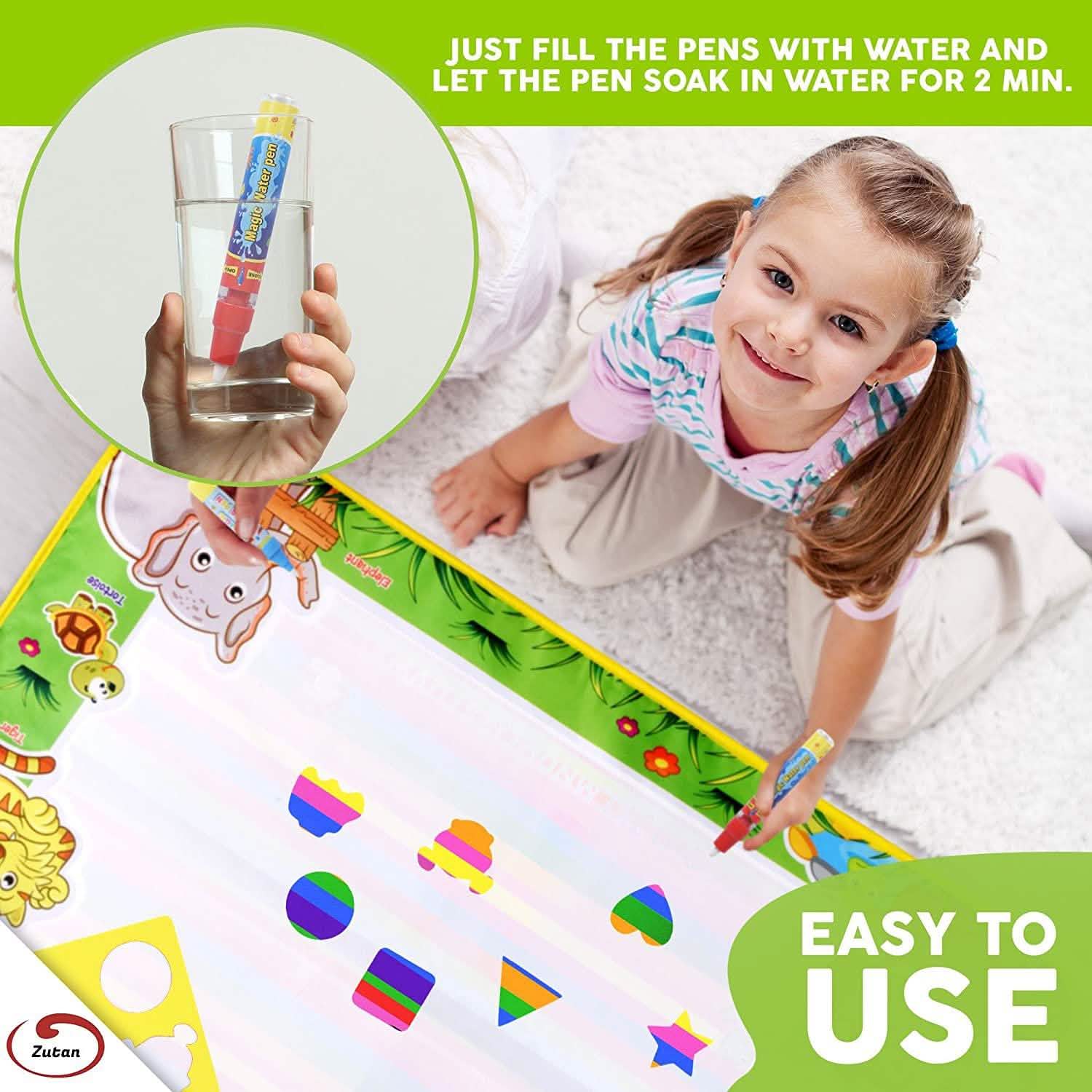 Zutan Large Aqua Doodle Mat Water Drawing Pad Toys & Games - DailySale