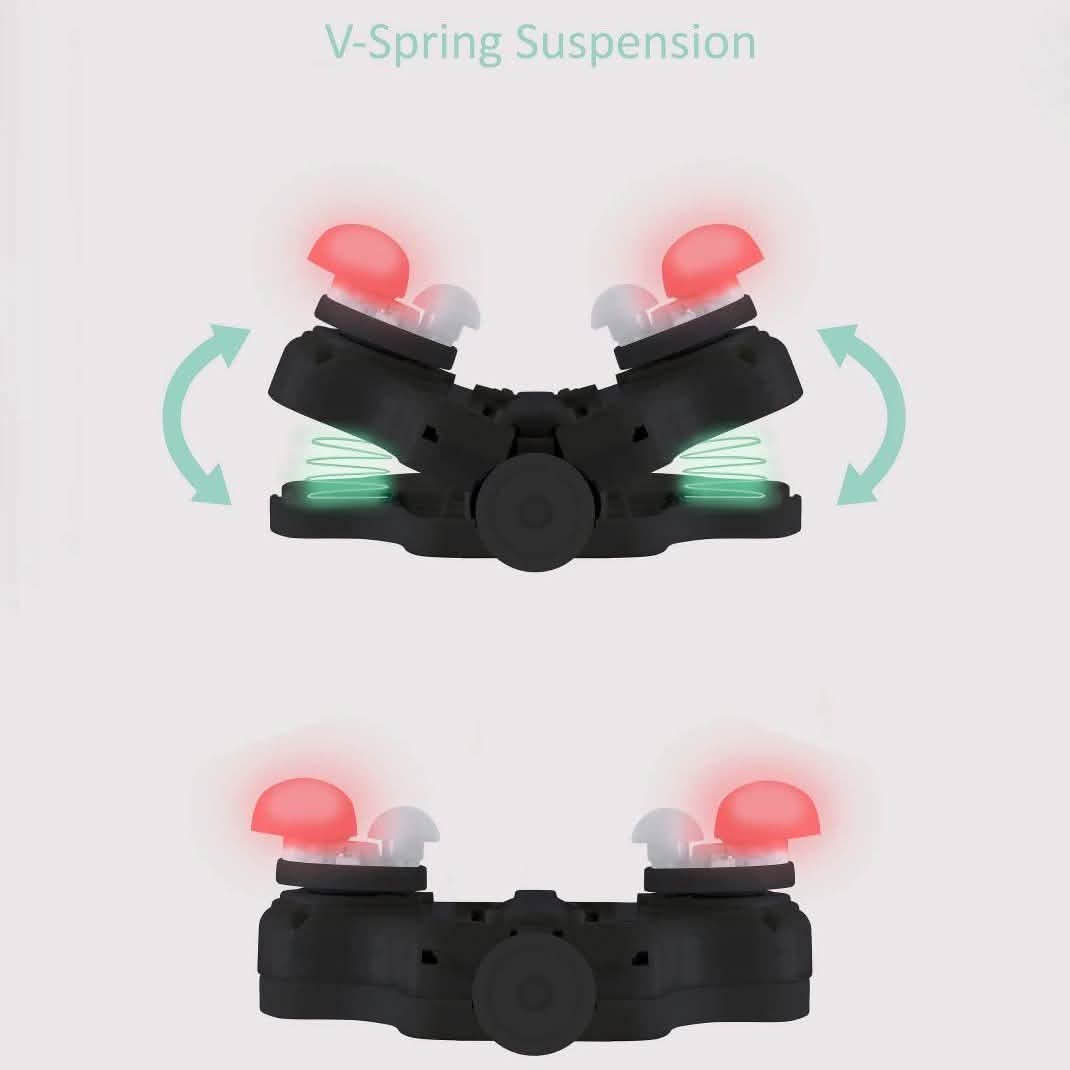 Zyllion ZMA-20 Luxury Shiatsu V-Spring Massage Pillow with Heat Wellness - DailySale