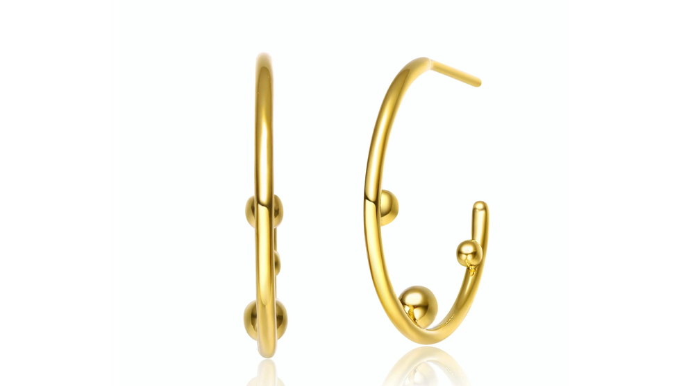 DailySale Gold Plated Clip-in Earrings