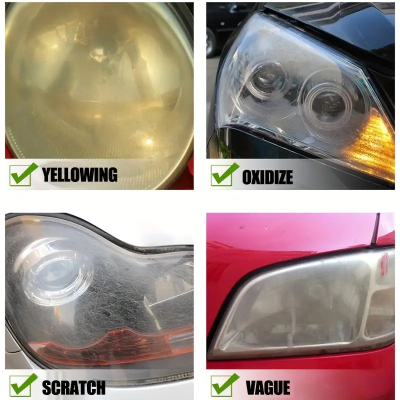 Car Headlight Restoration Polishing Kits Headlamp Scratch Remove