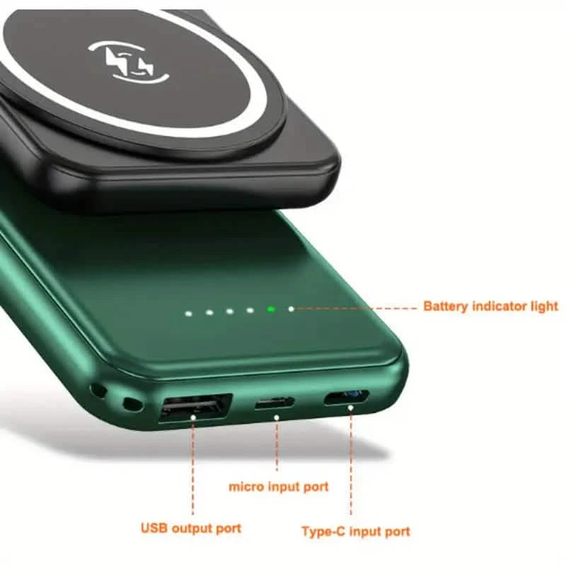 Ultra-Thin 10000mAh Magnetic Power Bank with 20W Fast Charging