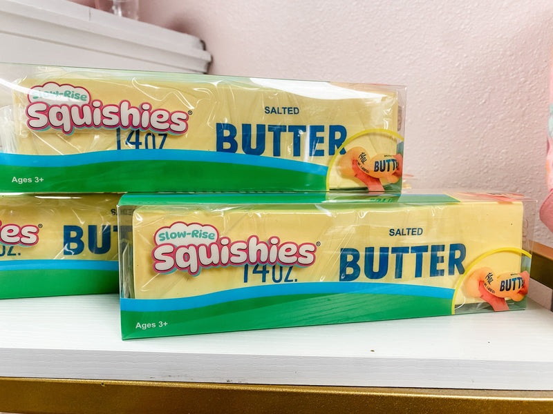 Giant Salted Butter Stick 10" Slow-Rise Squishy Fidget Toy