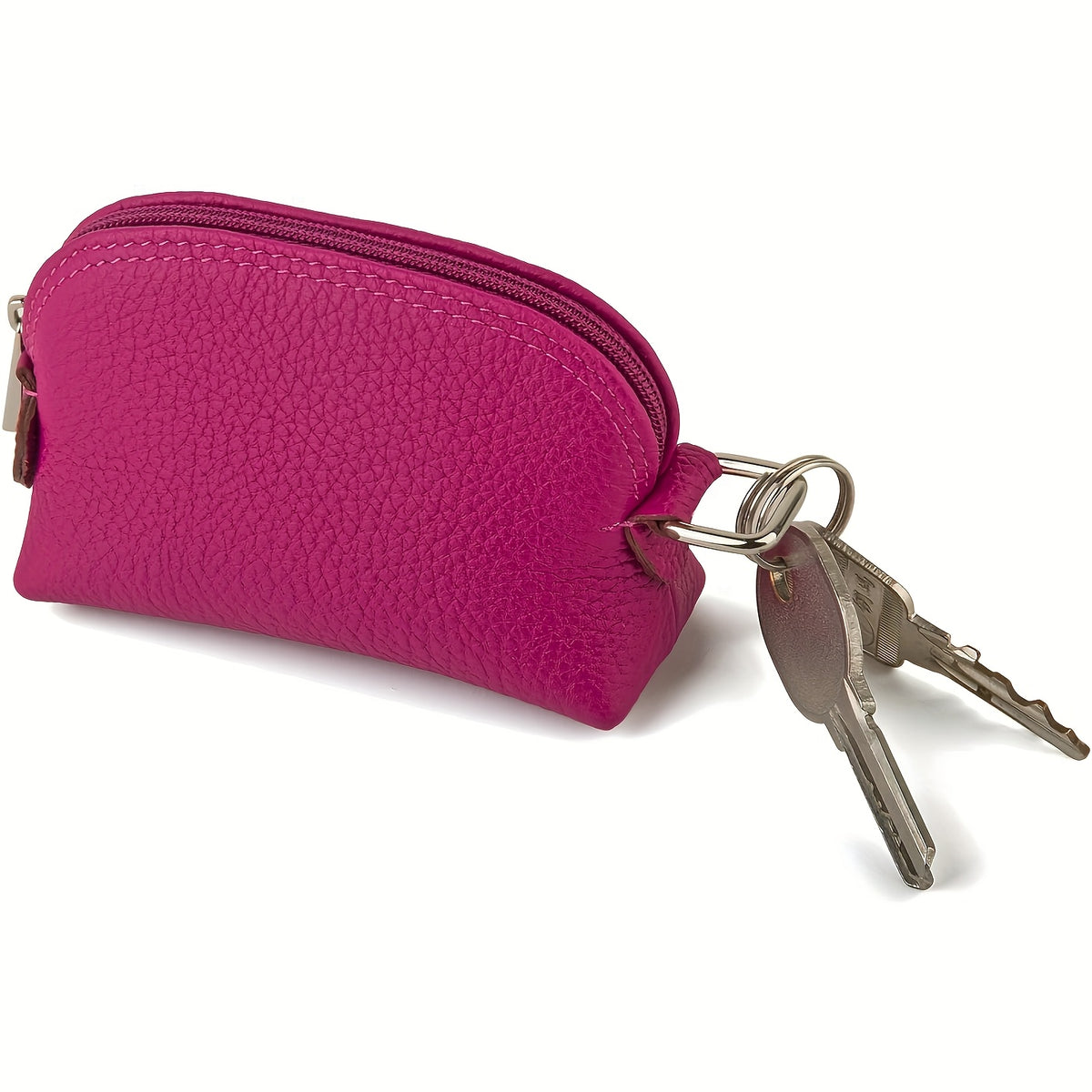 Side clip holding a key ring