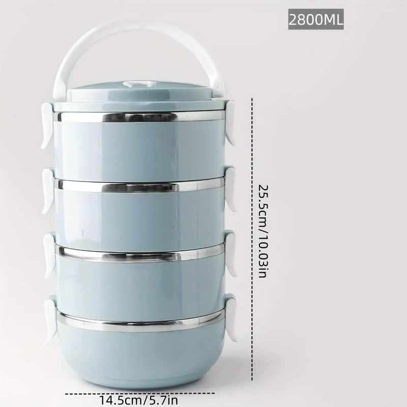 Stainless Steel Insulated Bento Lunch Box – 2/3/4 Layer