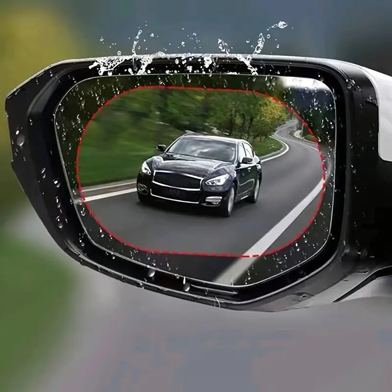 2-Pack: Car Waterproof Transparent Film Rearview Mirror Protection