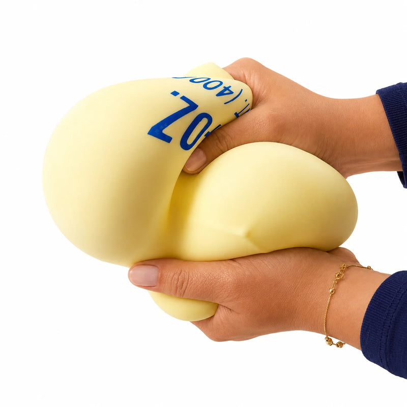 Taba Giant Salted Butter Stick Squishy 10" | Jumbo Slow Rise TPR Sensory Fidget Toy