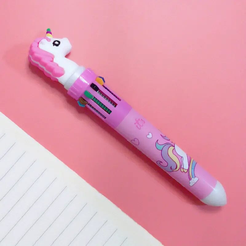 10 Color Ballpoint Pen Kawaii Stationery Cute Pen Arts & Crafts Pink - DailySale