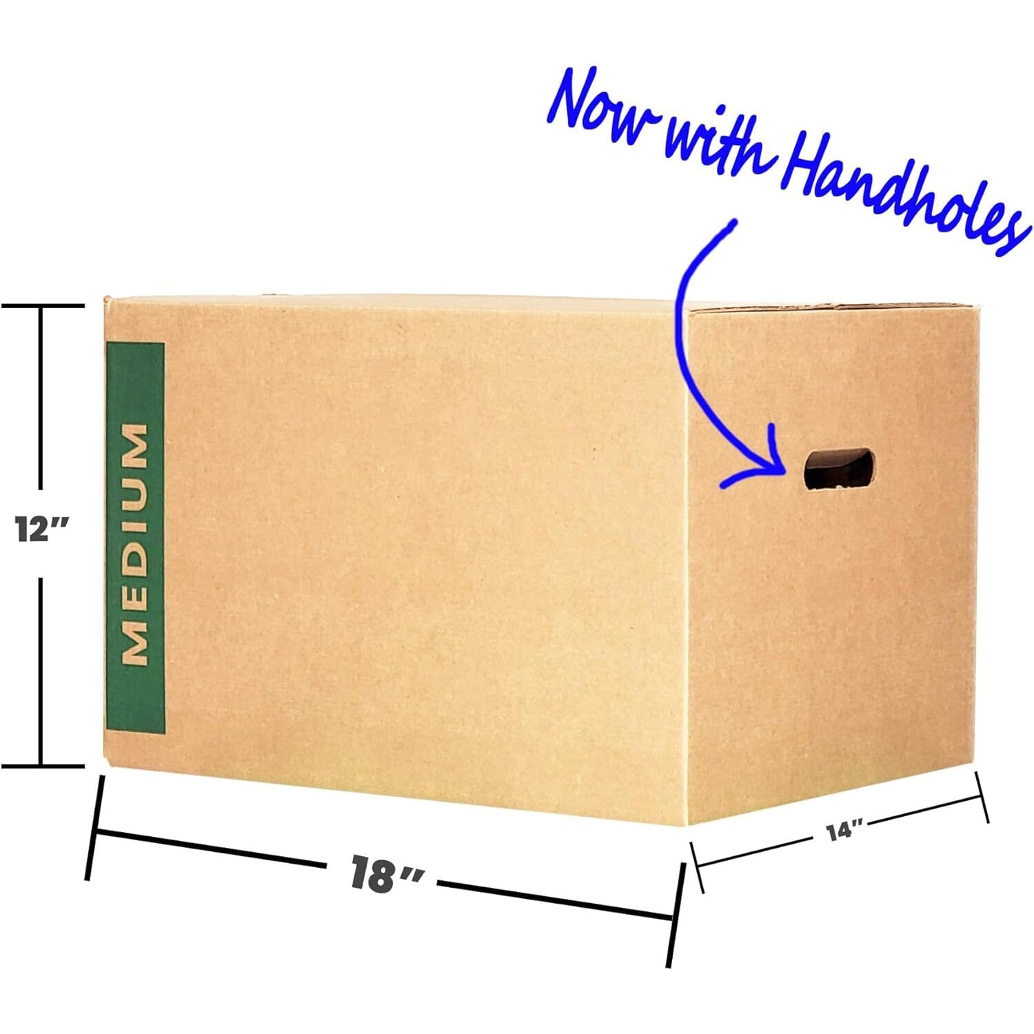 BOX USA Moving Boxes Medium 18L x 14W x 12H 10-Pack | Corrugated  Cardboard Box for Shipping, Mailing, Packing, Packaging and Storage 18x14x12