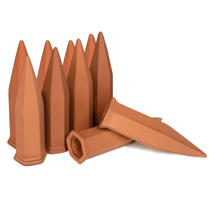 10-Pack: Spikes Teracotta Plant Watering Device Garden & Patio - DailySale