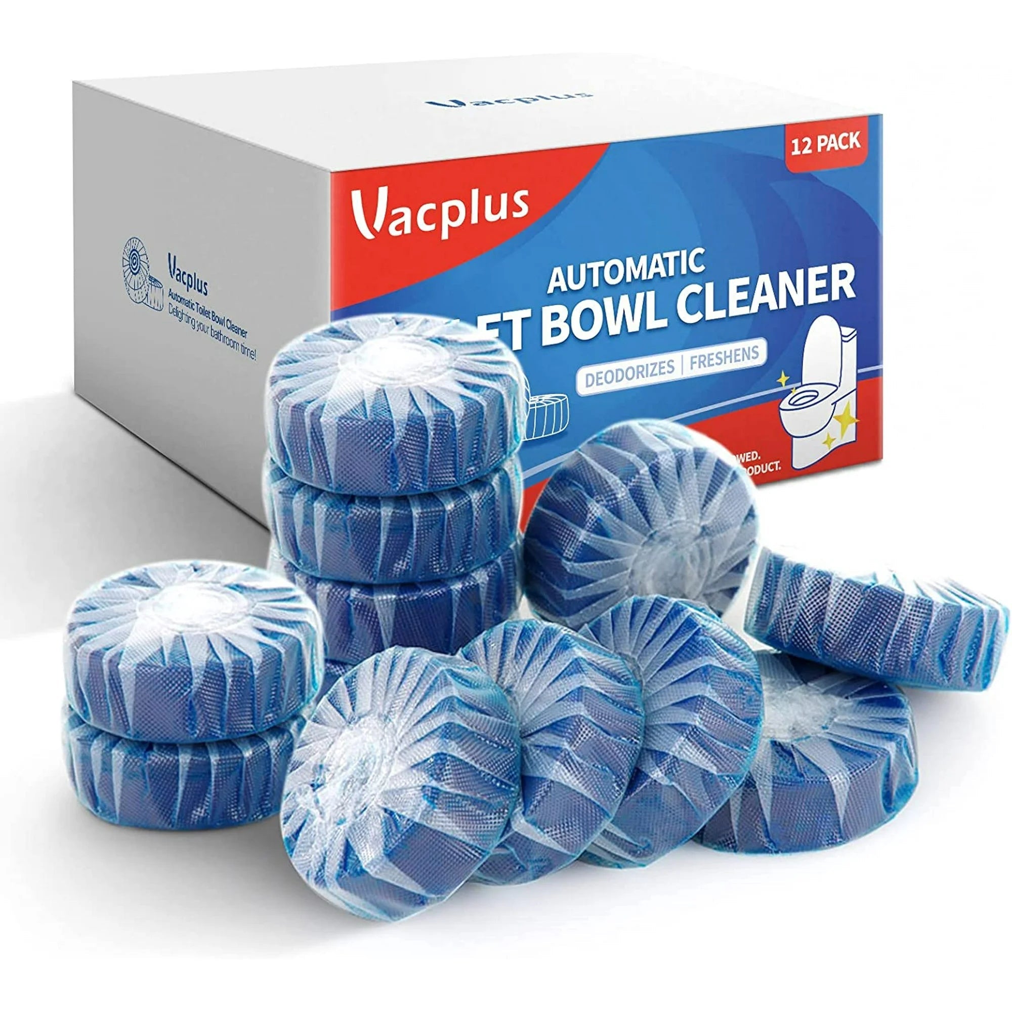 10-Pack: Vacplus Automatic Toilet Bowl Cleaner Tablets, Bathroom Toilet Tank Cleaner Bath - DailySale