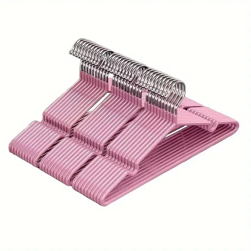 10-Piece: Non-Slip Clothes Hangers Set Closet & Storage Pink - DailySale