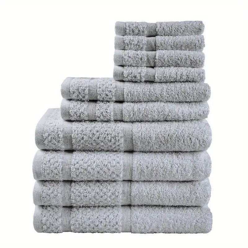 10-Piece: Towel Set with Upgraded Softness & Durability Bath - DailySale