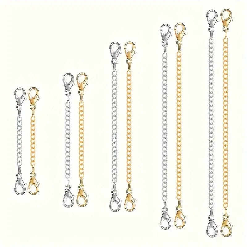 10-Pieces: Stainless Steel Chain Extender Necklaces - DailySale