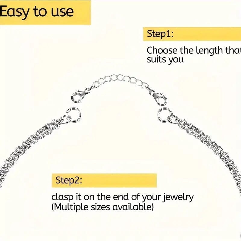 10-Pieces: Stainless Steel Chain Extender Necklaces - DailySale