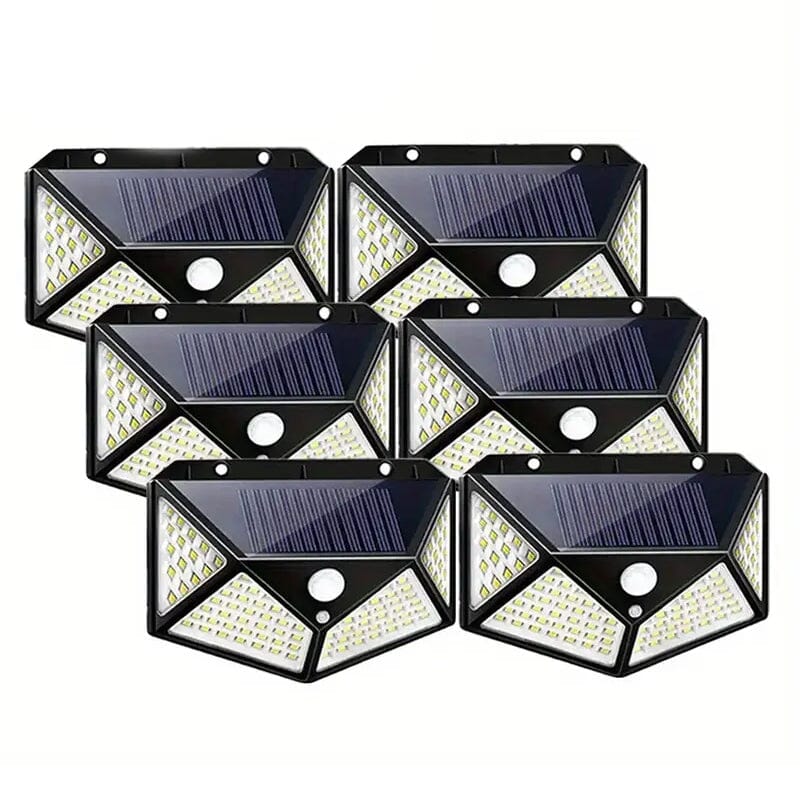 100-LED Solar Rechargeable Outdoor Light Outdoor Lighting 6-Piece - DailySale