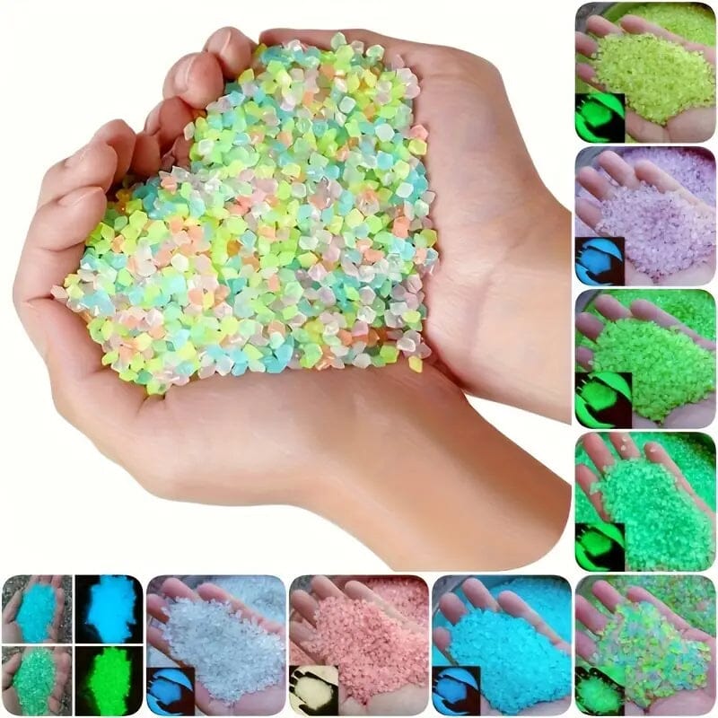 1000-Pieces: Luminous Glowing Stones for Garden, Plants, Aquarium & More Garden & Patio - DailySale